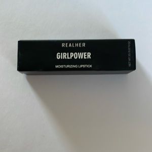 Realher girl power moisturizing lipstick in deep mauve